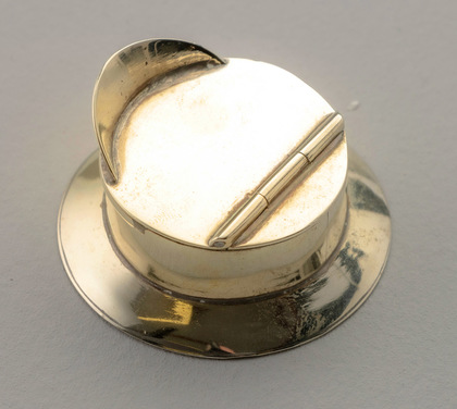 WW I Brass Trench Art Military Cap Snuff Box - Wilson, 11th South Staffordshire Regiment